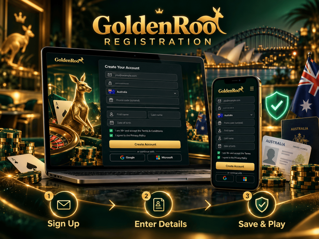 GoldenRoo registration guide for Australian players with sign-up steps